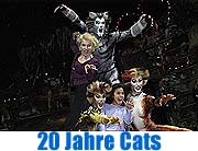 Das Original aus Hamburg feiert 20. Geburtstag in München: Andrew Lloyd Webber's "Cats" bis 28.05.2005 im Deutschen Theater (Foto: Omgrid Grossmann)